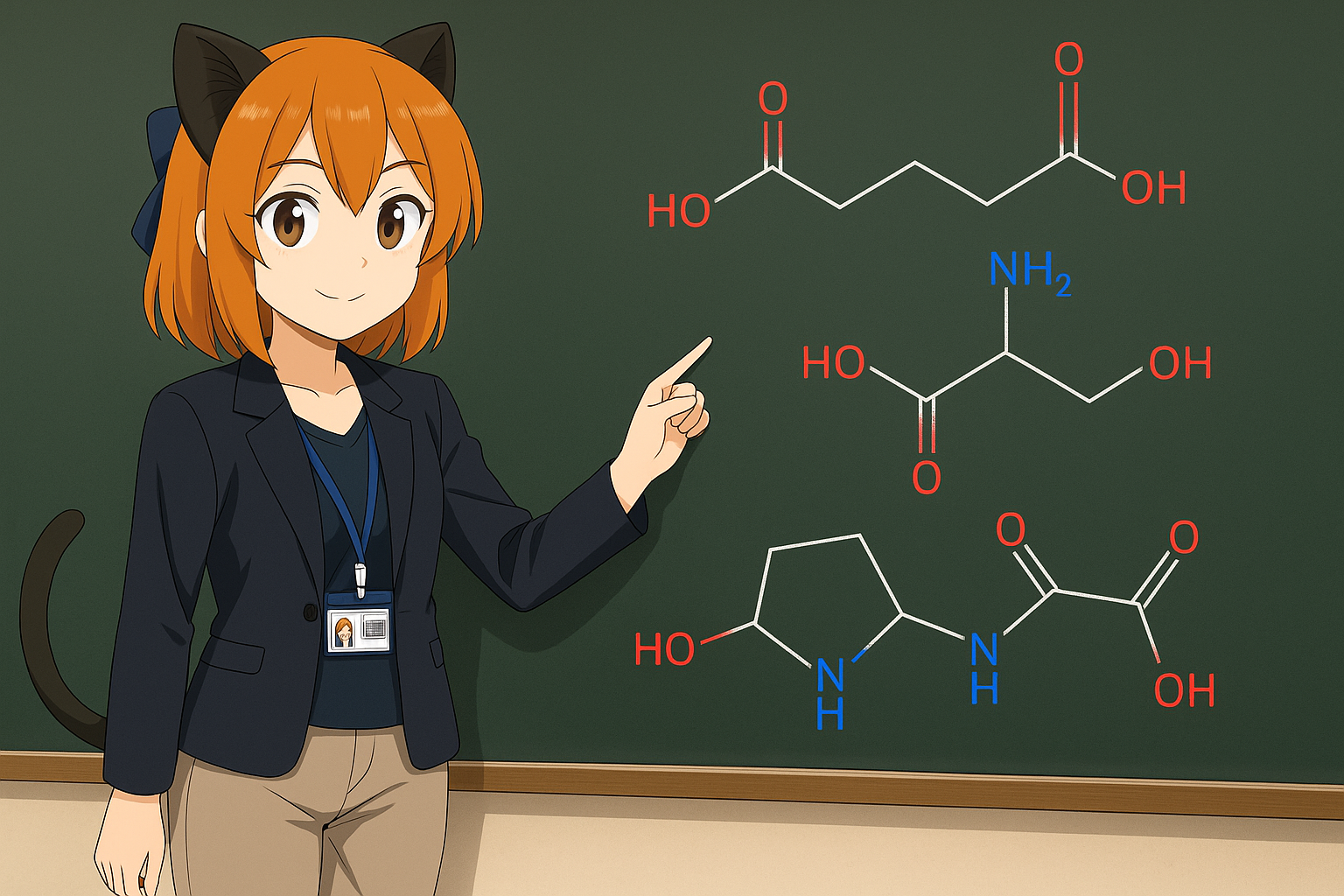 非標準アミノ酸名称から構造式を選択